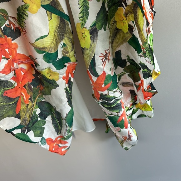 NWT Alice +Olivia Marva Flora Belted Mini Dress Size L - Picture 10 of 16